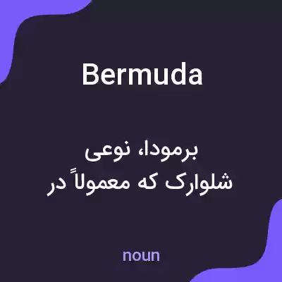معنی bermuda به فارسی معنی bermuda به فارسی