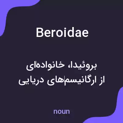 معنی beroidae به فارسی معنی beroidae به فارسی