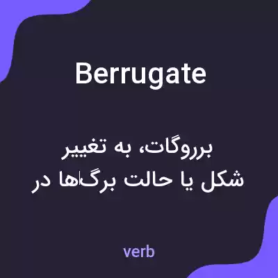 معنی berrugate به فارسی معنی berrugate به فارسی