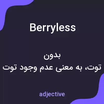 معنی berryless به فارسی معنی berryless به فارسی