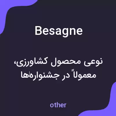 معنی besagne به فارسی معنی besagne به فارسی