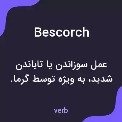 معنی bescorch به فارسی معنی bescorch به فارسی