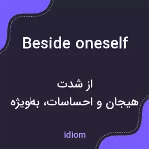 معنی beside oneself به فارسی معنی beside oneself به فارسی