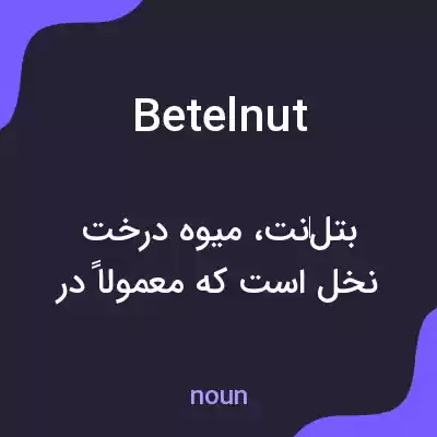 معنی betelnut به فارسی معنی betelnut به فارسی