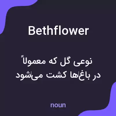 معنی bethflower به فارسی معنی bethflower به فارسی