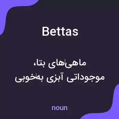 معنی bettas به فارسی معنی bettas به فارسی