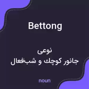 معنی bettong به فارسی معنی bettong به فارسی