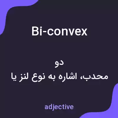 معنی bi-convex به فارسی