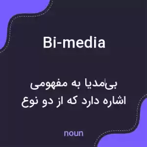 معنی bi-media به فارسی