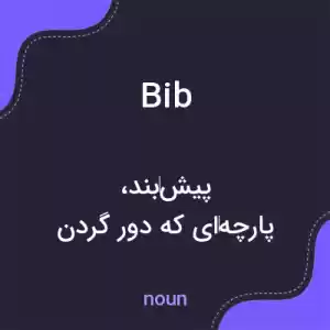 معنی bib به فارسی معنی bib به فارسی