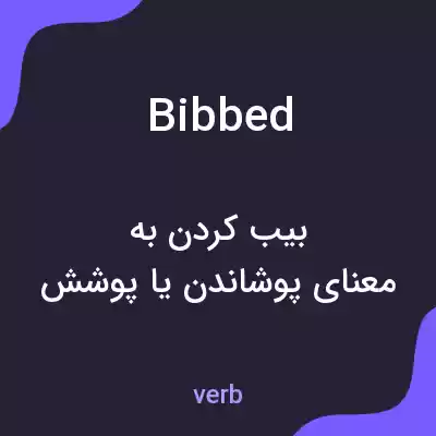 معنی bibbed به فارسی معنی bibbed به فارسی