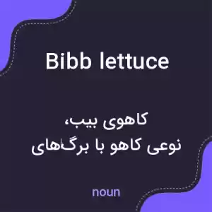 معنی bibb lettuce به فارسی معنی bibb lettuce به فارسی