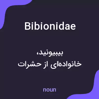 معنی bibionidae به فارسی معنی bibionidae به فارسی