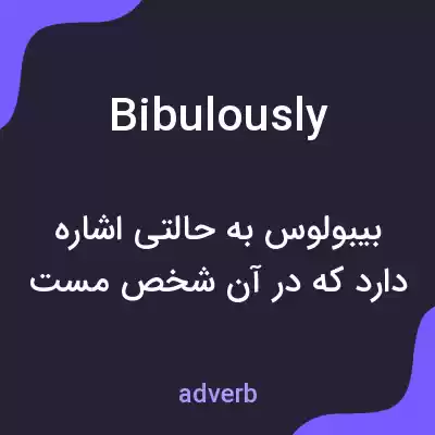 معنی bibulously به فارسی معنی bibulously به فارسی