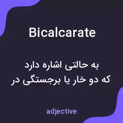 معنی bicalcarate به فارسی معنی bicalcarate به فارسی
