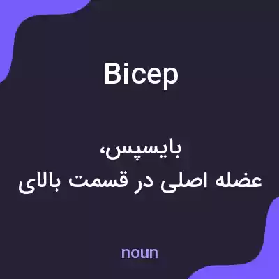 معنی bicep به فارسی معنی bicep به فارسی