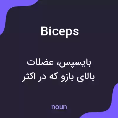 معنی biceps به فارسی معنی biceps به فارسی