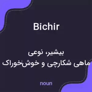 معنی bichir به فارسی معنی bichir به فارسی