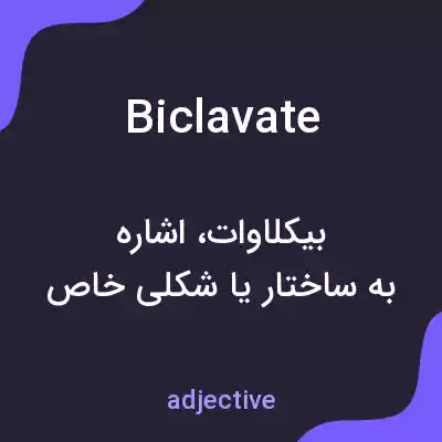 معنی biclavate به فارسی معنی biclavate به فارسی