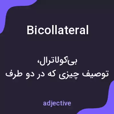معنی bicollateral به فارسی معنی bicollateral به فارسی
