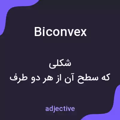 معنی biconvex به فارسی معنی biconvex به فارسی