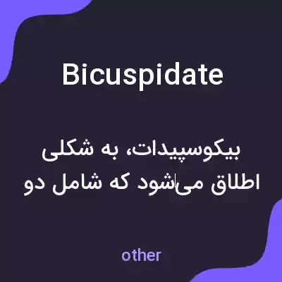 معنی bicuspidate به فارسی معنی bicuspidate به فارسی