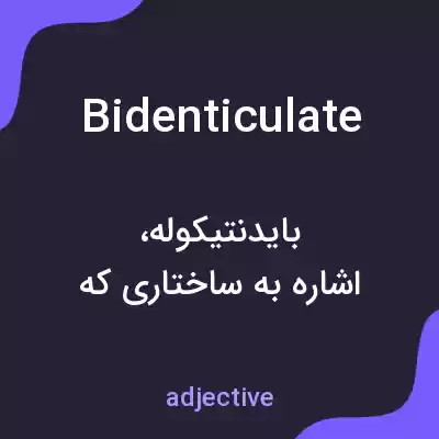 معنی bidenticulate به فارسی معنی bidenticulate به فارسی