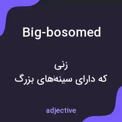 معنی big-bosomed به فارسی معنی big-bosomed به فارسی