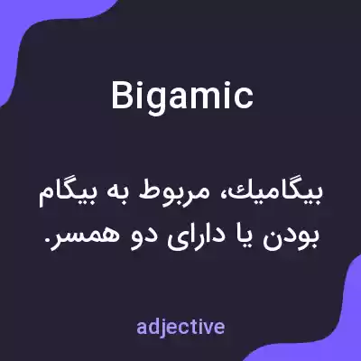 معنی bigamic به فارسی معنی bigamic به فارسی