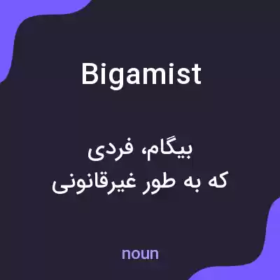 معنی bigamist به فارسی معنی bigamist به فارسی