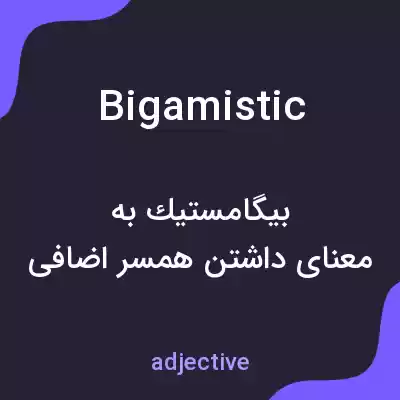 معنی bigamistic به فارسی معنی bigamistic به فارسی