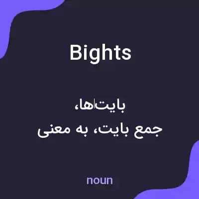 معنی bights به فارسی معنی bights به فارسی