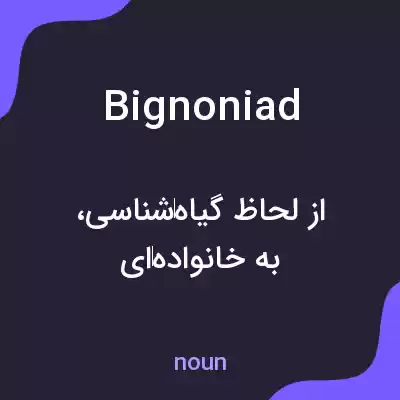 معنی bignoniad به فارسی معنی bignoniad به فارسی