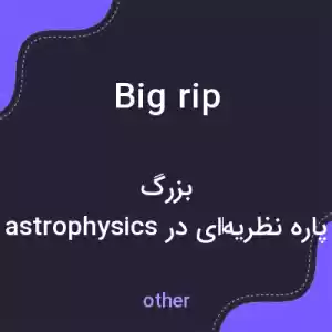 معنی big rip به فارسی معنی big rip به فارسی