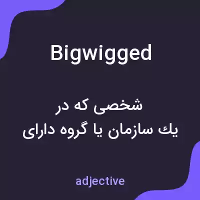 معنی bigwigged به فارسی معنی bigwigged به فارسی