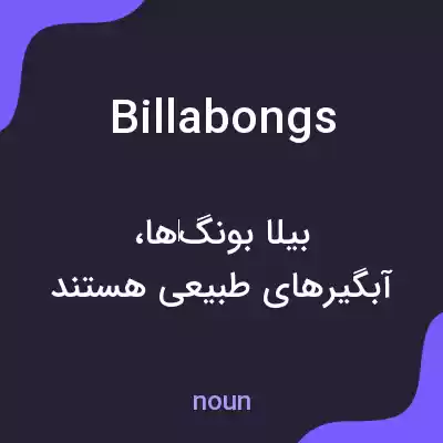 معنی billabongs به فارسی معنی billabongs به فارسی