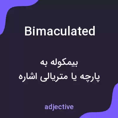 معنی bimaculated به فارسی