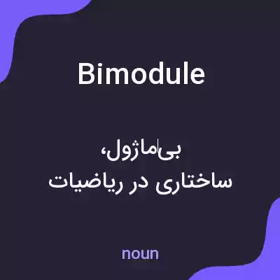 معنی bimodule به فارسی معنی bimodule به فارسی