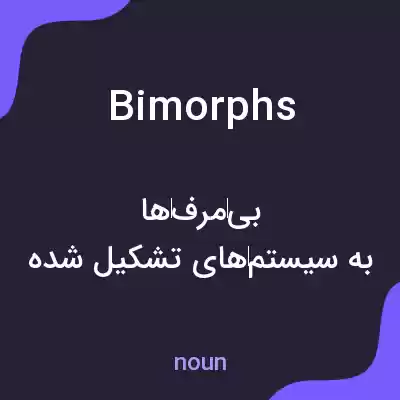 معنی bimorphs به فارسی معنی bimorphs به فارسی