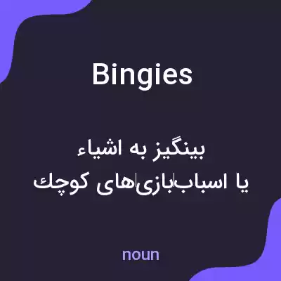 معنی bingies به فارسی