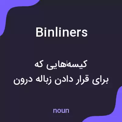 معنی bin liners به فارسی معنی bin liners به فارسی