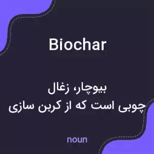 معنی biochar به فارسی معنی biochar به فارسی