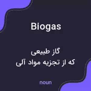 معنی biogas به فارسی معنی biogas به فارسی