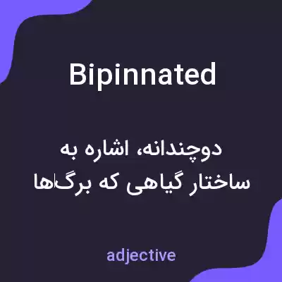 معنی bipinnated به فارسی معنی bipinnated به فارسی
