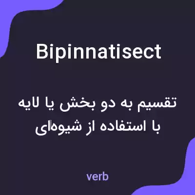 معنی bipinnatisect به فارسی معنی bipinnatisect به فارسی