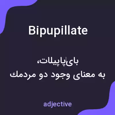 معنی bipupillate به فارسی معنی bipupillate به فارسی