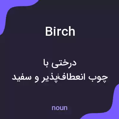 معنی birch به فارسی معنی birch به فارسی