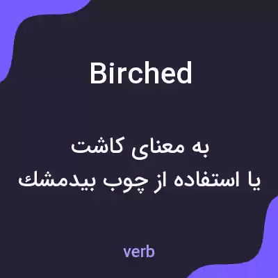 معنی birched به فارسی معنی birched به فارسی