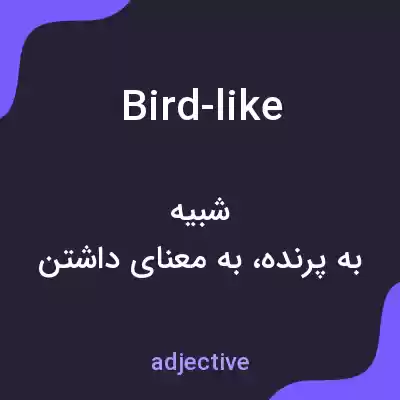 معنی bird-like به فارسی معنی bird-like به فارسی