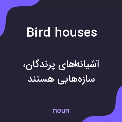 معنی bird houses به فارسی معنی bird houses به فارسی